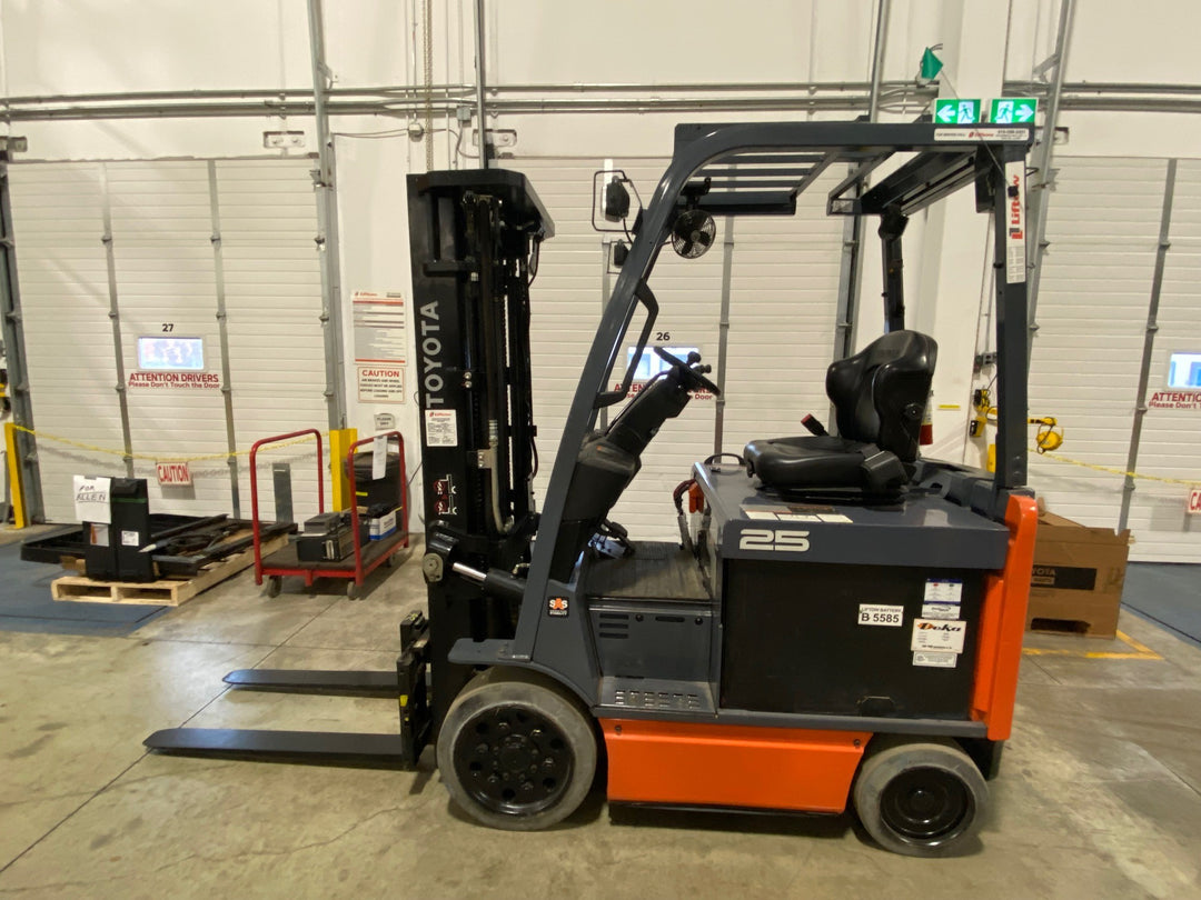 Used forklift for sale in Ajax | 2019 TOYOTA 5,000 LB Electric Cushion Forklift | Model: 8FBCU25