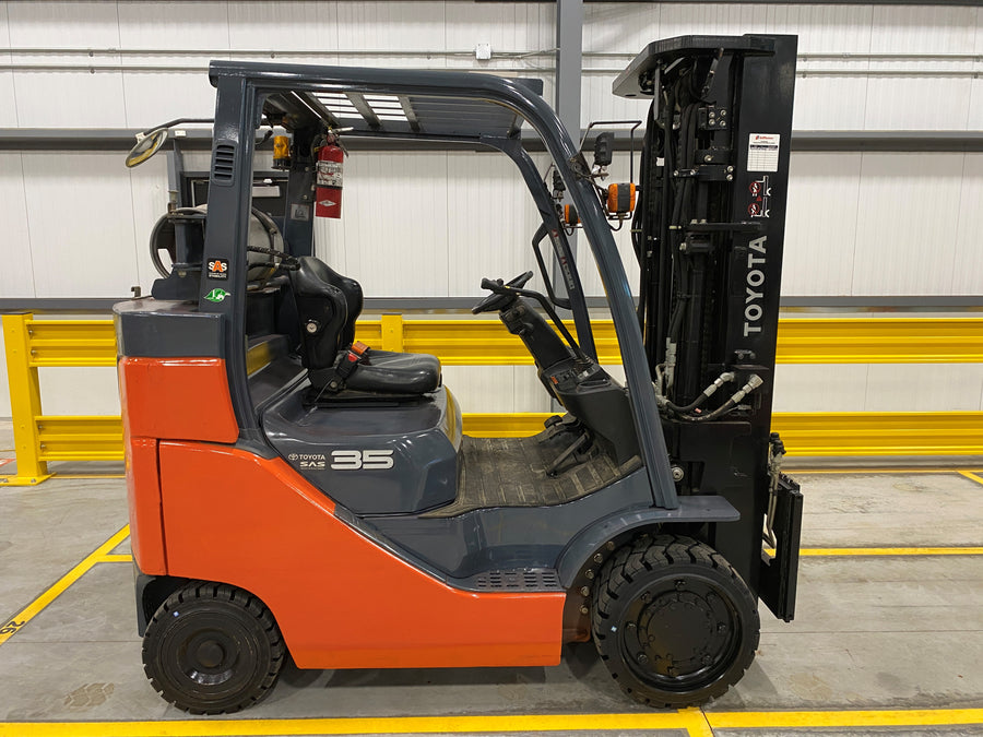 Used forklift for sale in Hamilton | 2019 TOYOTA 8,000 LB IC Cushion Forklift | Model: 8FGC35U