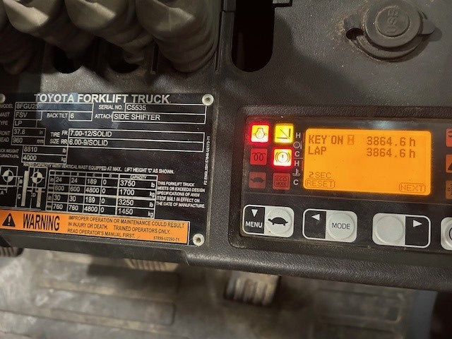 Used forklift for sale in Moncton | 2021 TOYOTA 5,000 LB IC Pneumatic Forklift | Model: 8FGU25