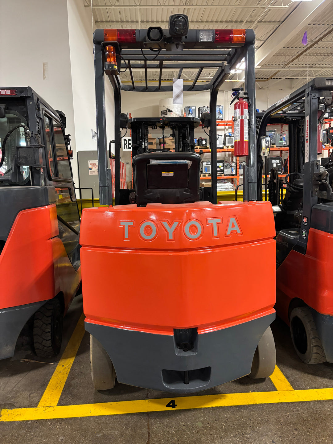 Used forklift for sale in Toronto | 2019 TOYOTA 8,000 LB Electric Cushion Forklift | Model: 7FBCU35