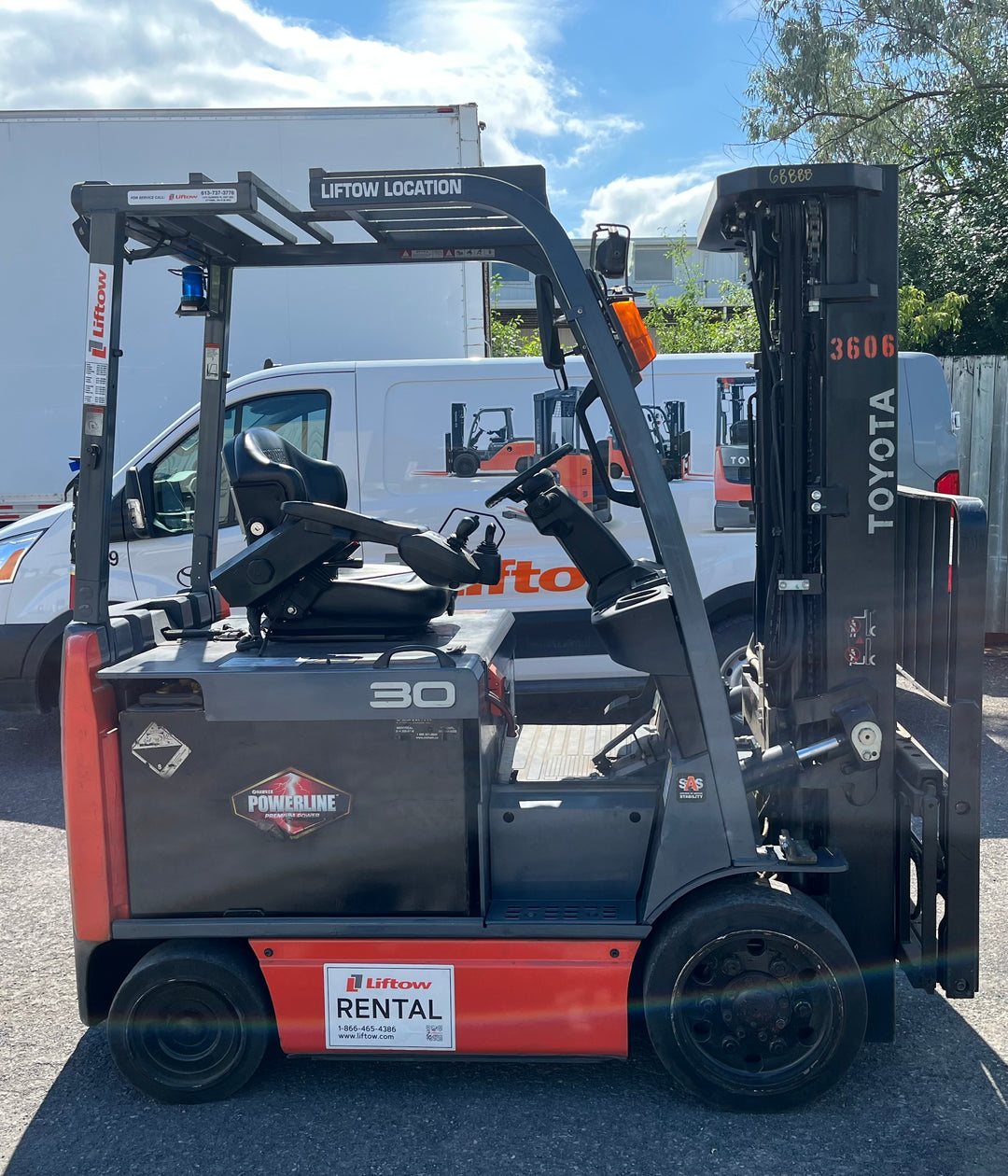 Used forklift for sale in Ottawa | 2019 TOYOTA 6000 LB Electric Cushion Forklift | Model: 8FBCU30