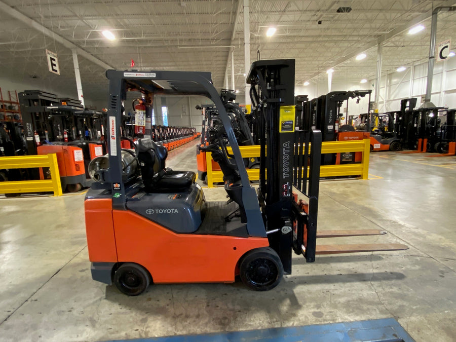 Used forklift for sale in Ajax | 2021 TOYOTA 4,000 LB IC Cushion Forklift | Model: 8FGCSU20
