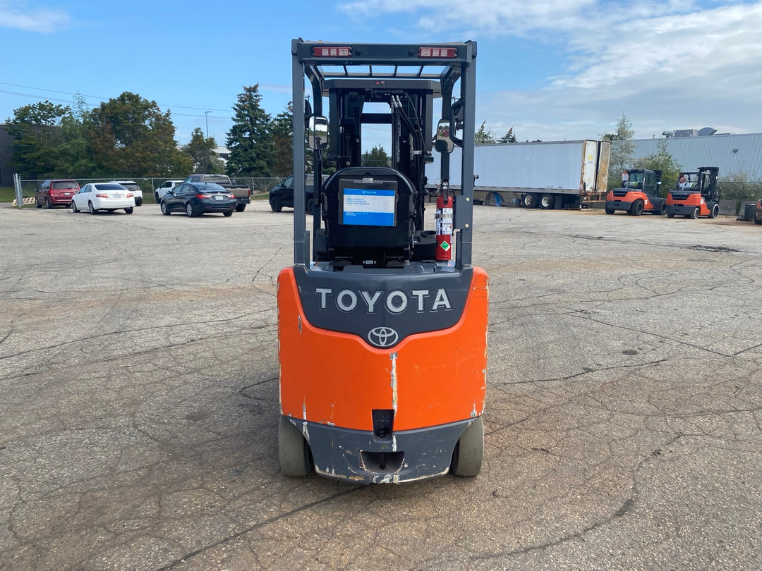 Used forklift for sale in Kitchener | 2017 TOYOTA 5,000 LB Electric Cushion Forklift | Model: 8FBCU25