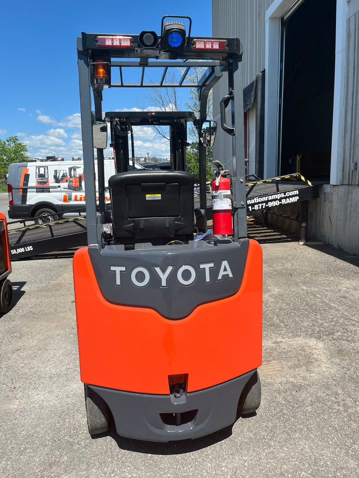 Used forklift for sale in Ottawa | 2021 TOYOTA 5,000 LB Electric Cushion Forklift | Model: 8FBCU25