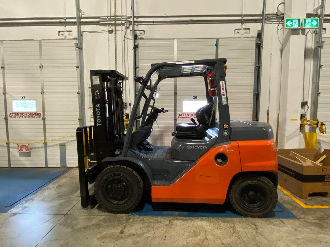 Used forklift for sale in Ajax | 2021 TOYOTA 8,000 LB Diesel Pneumatic Forklift | Model: 8FD35U