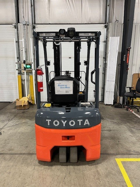 Used forklift for sale in London | 2019 TOYOTA 3,000 LB 3-Wheel Electric Forklift | Model: 8FBES15U