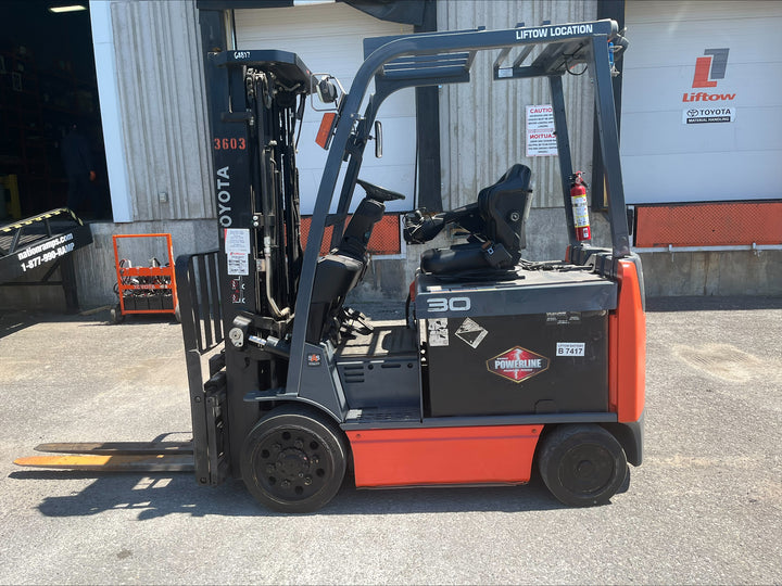 Used forklift for sale in Ottawa | 2019 TOYOTA 6,000 LB Electric Cushion Forklift | Model: 8FBCU30
