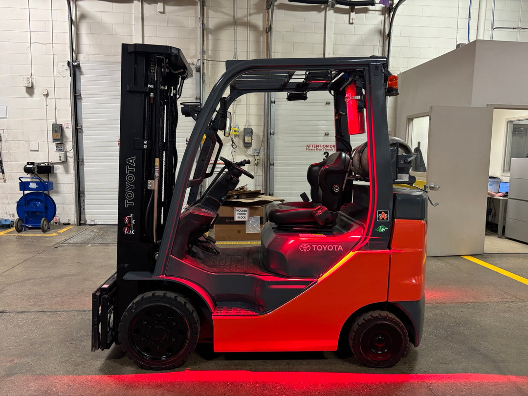 Used forklift for sale in Toronto | 2021 TOYOTA 5,000 LB IC Cushion Forklift | Model: 8FGCU25