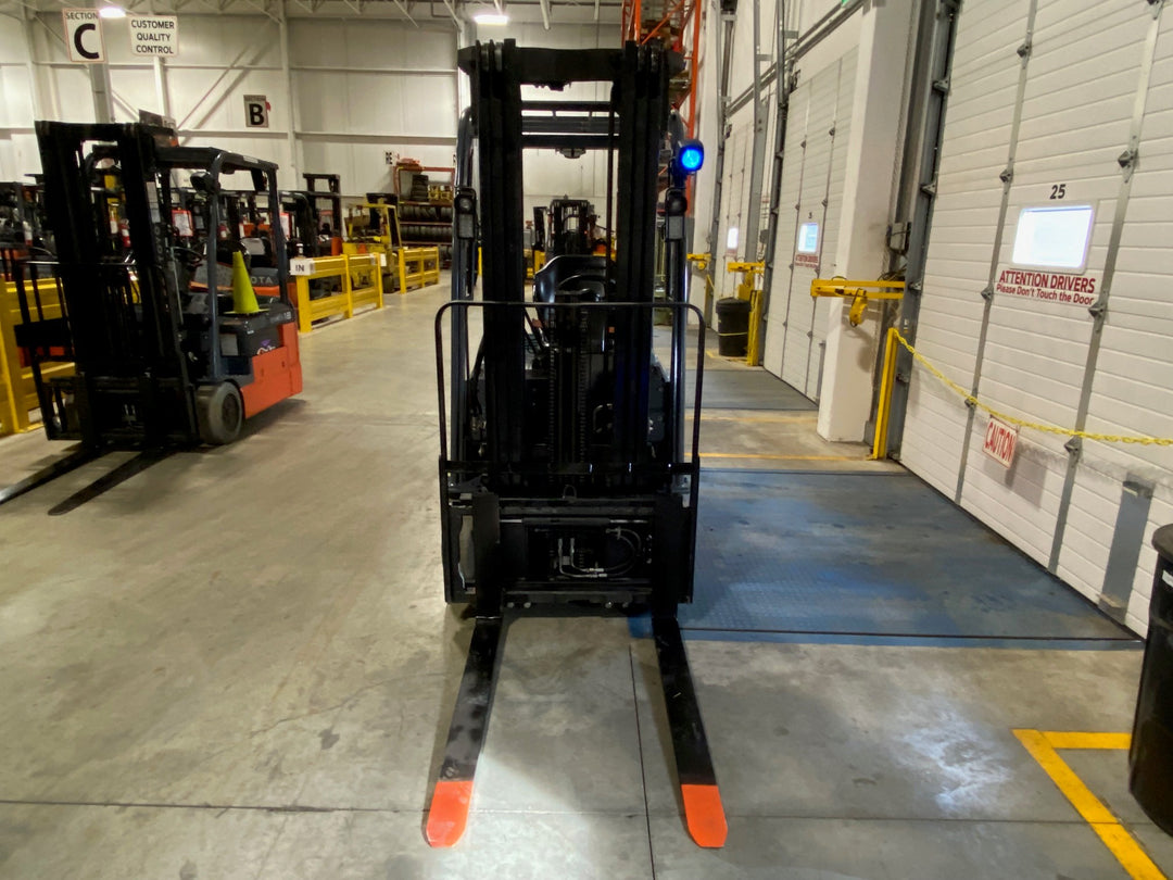 Used forklift for sale in Kitchener | 2022 TOYOTA 3,500 LB 3-Wheel Electric Forklift Longbox | Model: 8FBEH18U