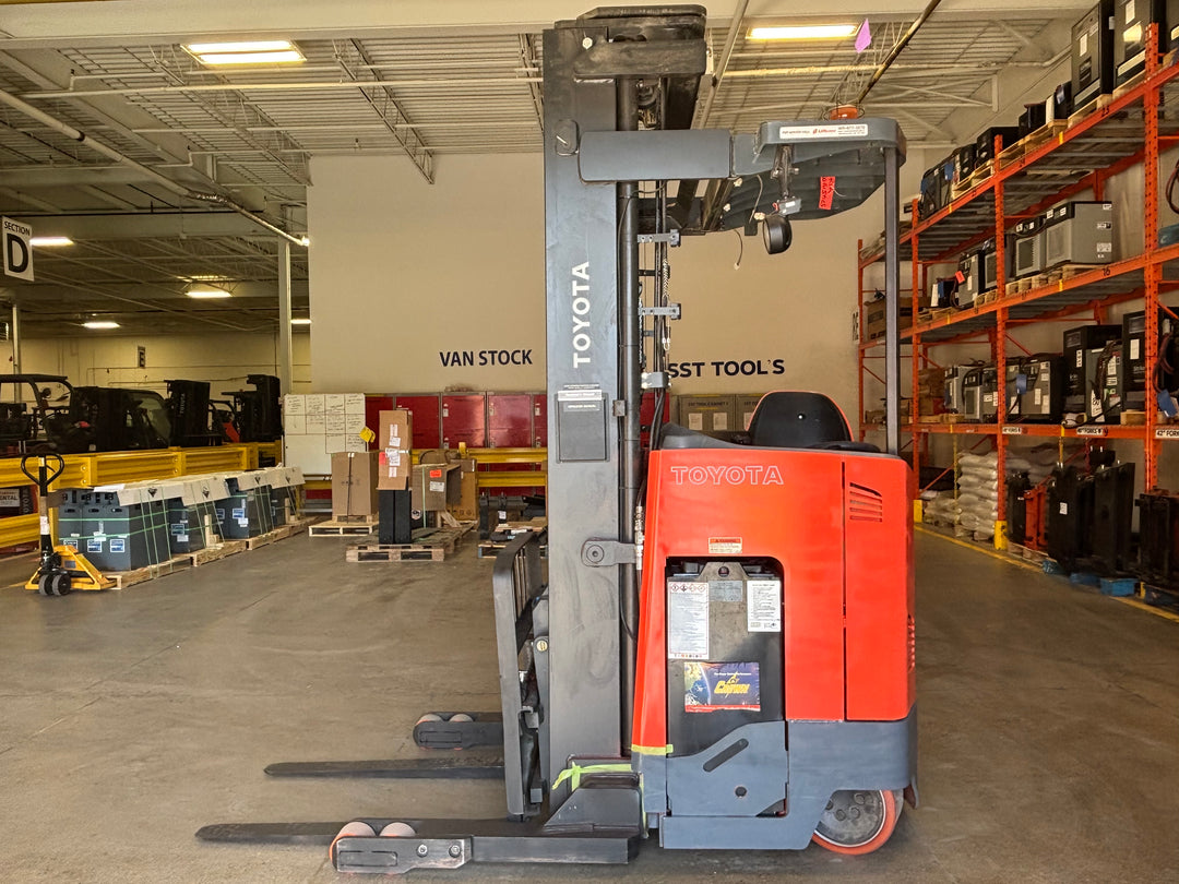 Used forklift for sale in Toronto | 2018 TOYOTA 3,500 LB Electric Reach Truck | Model: 9BR183S241