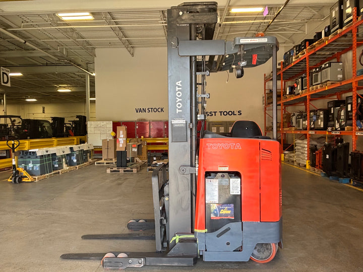 Used forklift for sale in Toronto | 2018 TOYOTA 3,500 LB Electric Reach Truck | Model: 9BR183S241
